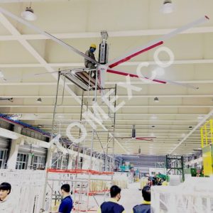 Sản phẩm quạt trần công nghiệp HVLS - 5300 của Tomexco