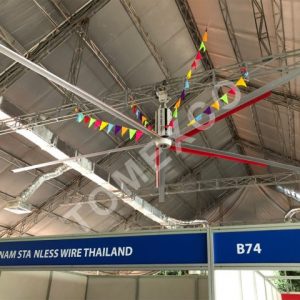 Sản phẩm quạt trần công nghiệp HVLS - 6300 của Tomexco