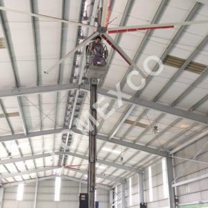 Sản phẩm quạt trần công nghiệp HVLS - 7300 của Tomexco