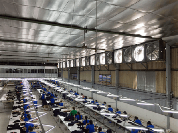 Ứng dụng của quạt thông gió gắn tường Tomexco