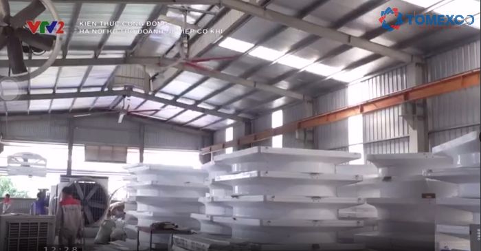 Các sản phẩm quạt trần công nghiệp cỡ lớn của Tomexco