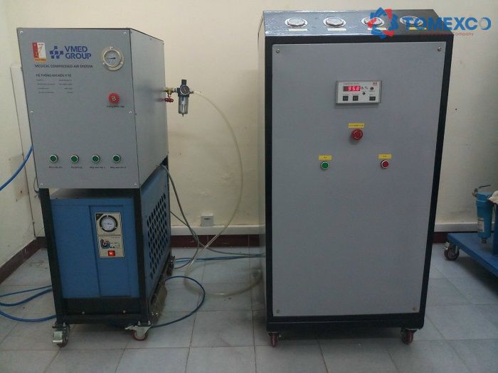 Sản phẩm bộ máy tạo khí nito BK-N2-010 phục vụ cho y tế