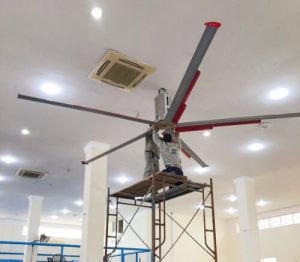 Lắp đặt quạt trần Tomexco cho các trung tâm thể thao trong nhà