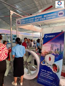 Nhân viên Tomexco đã giới thiệu sản phẩm tới các khách tham quan