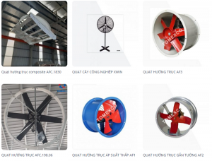 Các loại quạt thông gió dùng cho công nghiệp