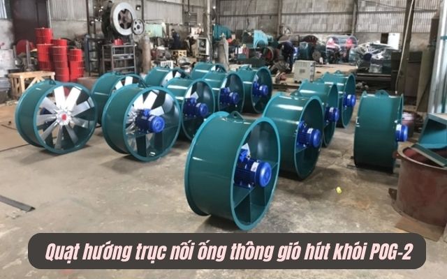 Quạt hướng trục nối ống thông gió hút khói POG-2