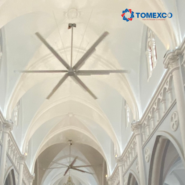 quạt HVLS cho nhà thờ