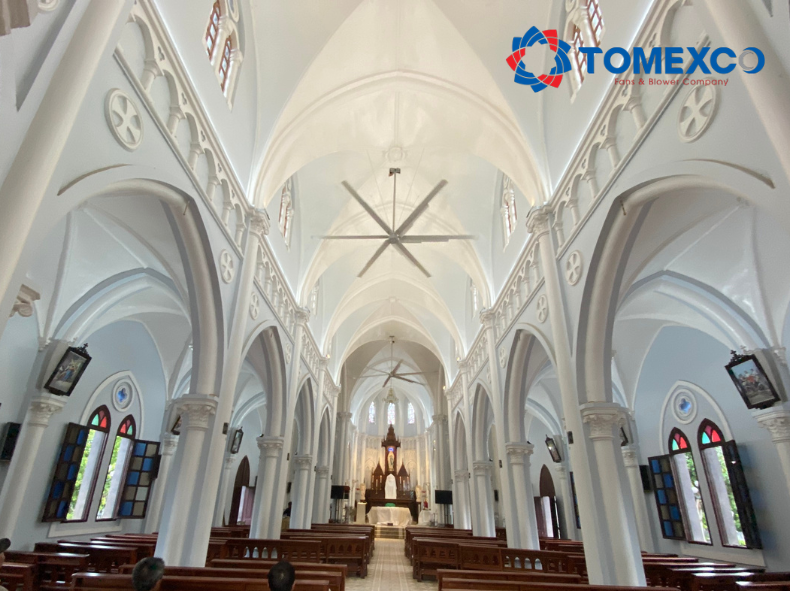 Ứng dụng quạt trần công nghiệp HVLS