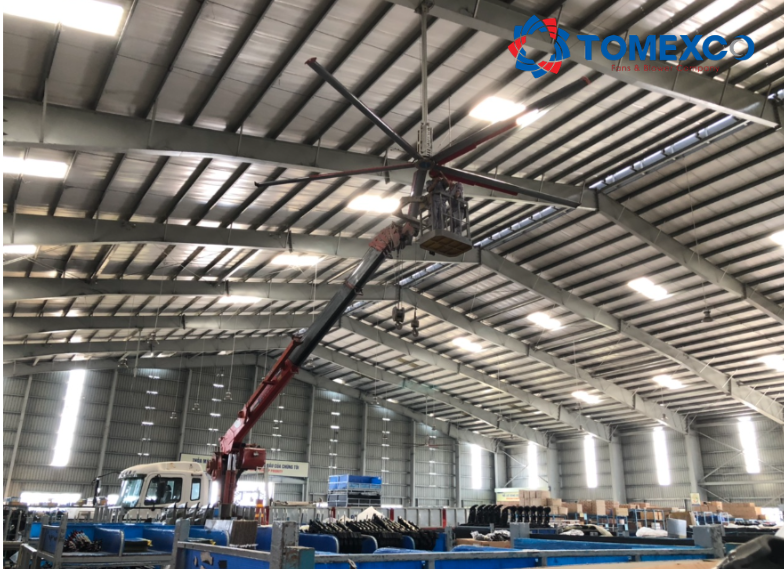 Dự án lắp đặt quạt HVLS tại nhà máy Hyundai