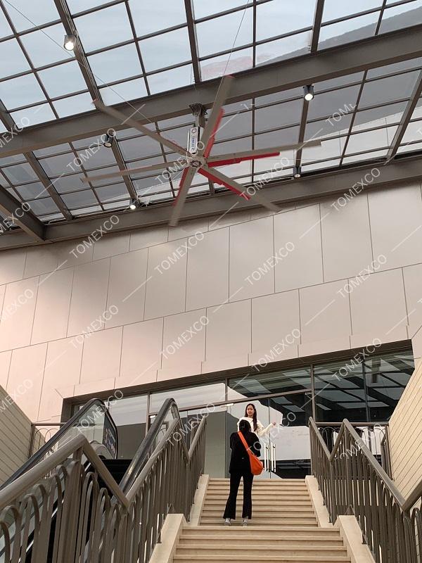 Bàn giao và lắp đặt 3 quạt trần HVLS 4500 cho KĐT Park City Hà Đông Hà Nội