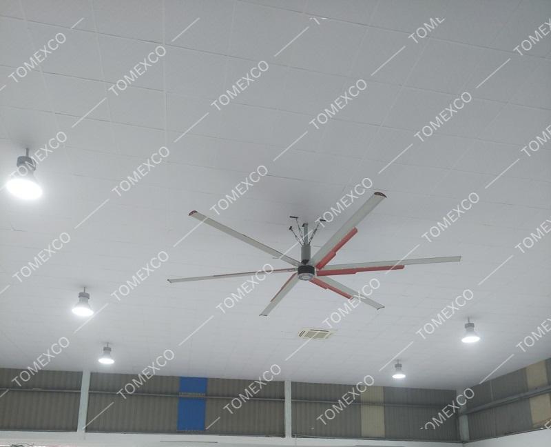 Lắp đặt quạt trần HVLS-4500 tại Công ty cổ phần Flying Legend Việt Nam