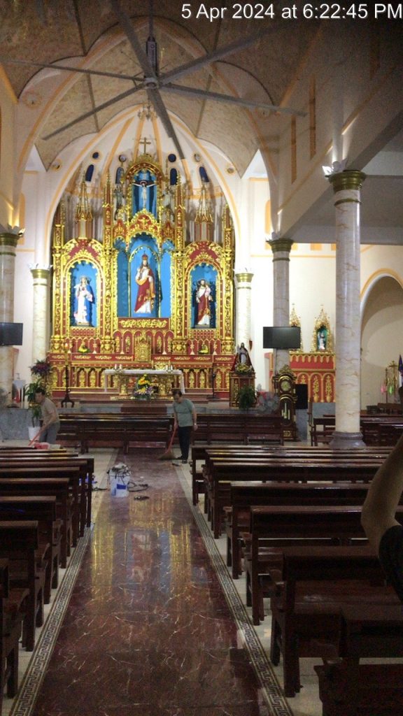 Tomexco tiến hành lắp đặt 1 quạt HVLS-7300 tại Giáo xứ Thất Sự Thái Bình