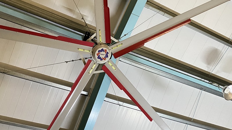 Cung cấp và lắp đặt quạt trần HVLS 5300 cho công ty TNHH thương mại Hòa An Hải Dương