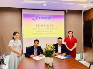 Kí kết hợp tác kinh doanh giữa Tomexco và Hei Pritec