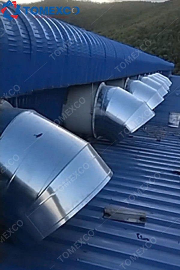 Hệ thống thông gió – làm mát bằng quạt công nghiệp