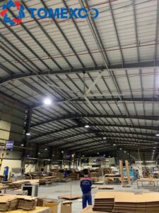 Quạt công nghiệp cỡ lớn của Tomexco
